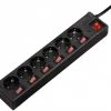 Steckdosen, Kabel Hama Steckdosenleiste, 6-fach