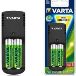 Akku-Ladegeräte Varta Mini Charger Inkl. 2x AAA R2U Akku-Ladegerät