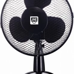 Ventilatoren SHE SHE23TI2002 Tischventilator Schwarz