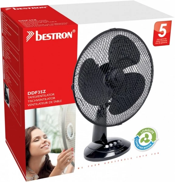 Ventilatoren Bestron DDF 35 Z Tischventilator Schwarz 5 Ventilatoren Bestron DDF 35 Z Tischventilator Schwarz – Bild 3