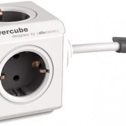Steckdosen, Kabel Allocacoc PowerCube Extended (1,5m) Type F Grau