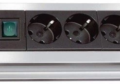 Steckdosen, Kabel Brennenstuhl BN-1391000014 Steckdosenverl.(1,8m) 4-fach Premium-Alu-Line Aluminium/schwarz