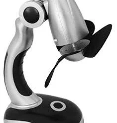 Ventilatoren EAXUS Mini Schreibtisch Ventilator Weiß/schwarz