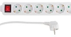 Steckdosen, Kabel REV Steckdosenleiste 6-fach (1,4m) Weiß