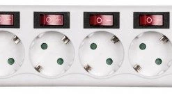 Steckdosen, Kabel Hama Steckdosenleiste 6-fach Weiß