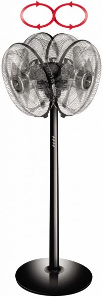 Ventilatoren Unold 86825 Standventilator Silverline Schwarz/silber 4 Ventilatoren Unold 86825 Standventilator Silverline Schwarz/silber – Bild 2