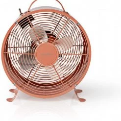 Ventilatoren Nedis FNCL10PK20 Retro (25cm) Tischventilator Retro-rosa