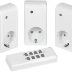 Steckdosen, Kabel Vivanco Funksteckerset 3-fach 1000W Weiß