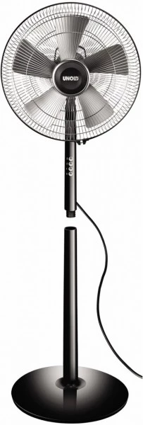 Ventilatoren Unold 86825 Standventilator Silverline Schwarz/silber 3 Ventilatoren Unold 86825 Standventilator Silverline Schwarz/silber