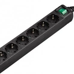 Steckdosen, Kabel Hama Steckdosenleiste 6-fach (1,4 M) Schwarz