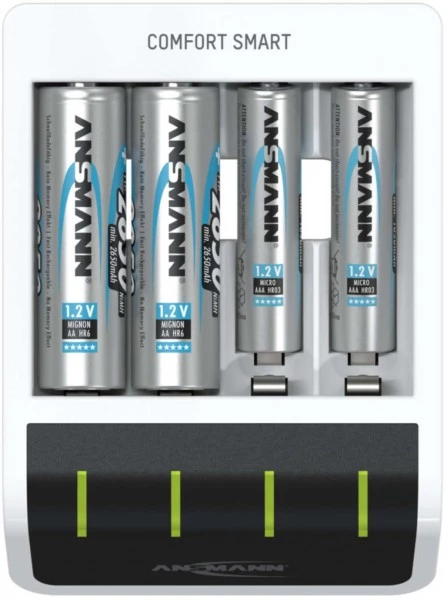 Akku-Ladegeräte Ansmann Comfort Smart Akku-Ladegerät 2 Akku-Ladegeräte Ansmann Comfort Smart Akku-Ladegerät