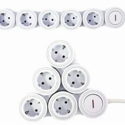 Steckdosen, Kabel REV Supraflex 5-fach Steckdosenleiste Mit Schalter Weiß