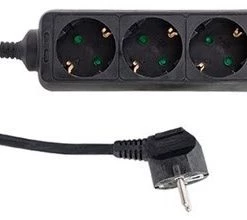 Steckdosen, Kabel REV Steckdosenleiste 3-fach (1,4m) Schwarz