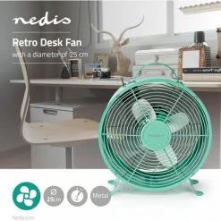 Ventilatoren Nedis FNCL10TQ20 Retro (25cm) Tischventilator Türkis -Haustechnik Verkäufe c57ad741 fc99 4065 893c b4e3883c79e4 600x600