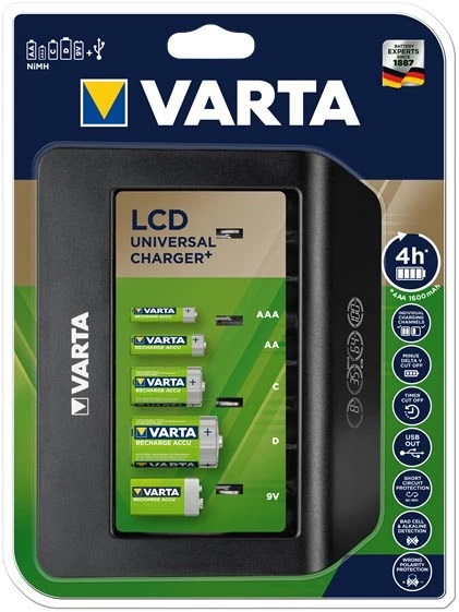 Akku-Ladegeräte Varta LCD Universal Charger+ Akku-Ladegerät 3 Akku-Ladegeräte Varta LCD Universal Charger+ Akku-Ladegerät
