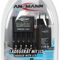 Akku-Ladegeräte Ansmann Powerline 4 Light Ladegerät Schwarz