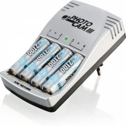 Akku-Ladegeräte Ansmann Photo Cam III Akku-Ladegerät Silber