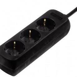 Steckdosen, Kabel Hama Steckdosenleiste 3-fach (1,4 M) Schwarz