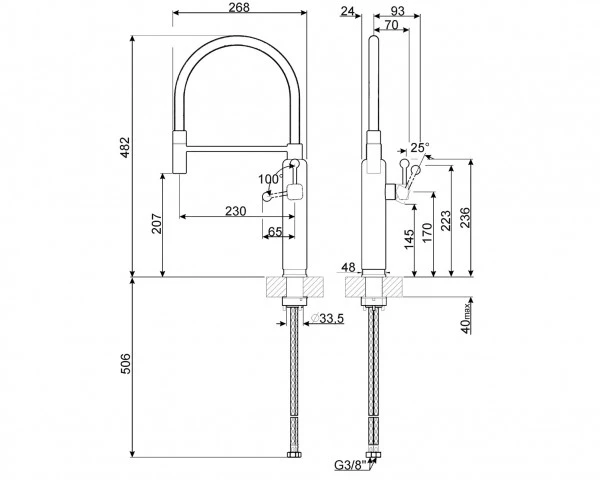 Armaturen Smeg MDF50RD Armatur Rot 4 Armaturen Smeg MDF50RD Armatur Rot – Bild 2