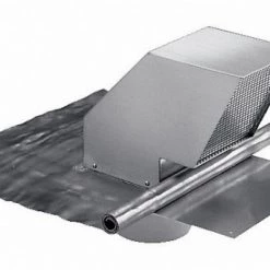 Einbauzubehör Haushaltsgeräte Miele DDF 125 Dachdurchführung Einbau-Zubehör Edelstahl